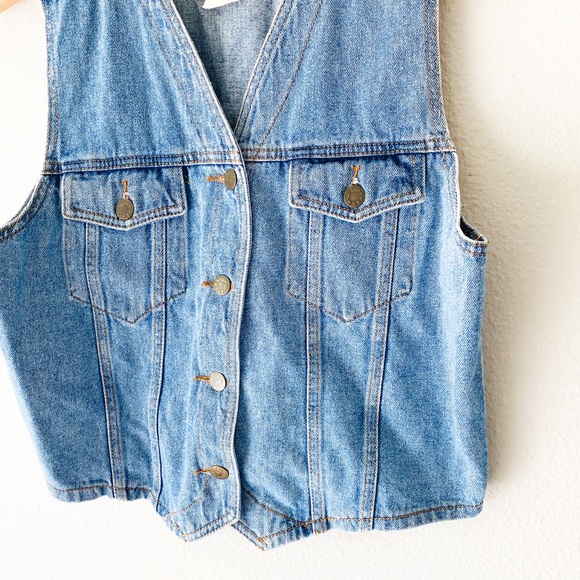 Vintage Team Tactics denim jacket 80s - Picture 4 of 7